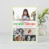 Sehr frohe Weihnachten wünschen x5 (Stehend Vorderseite)