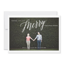 Sehr frohe Weihnachten wünscht Foto Gruß