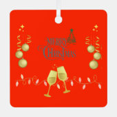 Sehr frohe Weihnachts-Foto Bäume Ornament (Vorderseite)