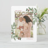 Sehr frohe Weihnachts-Fotokarte Einladung (Stehend Vorderseite)