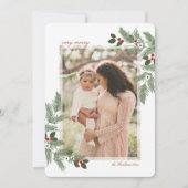 Sehr frohe Weihnachts-Fotokarte Einladung (Vorderseite)