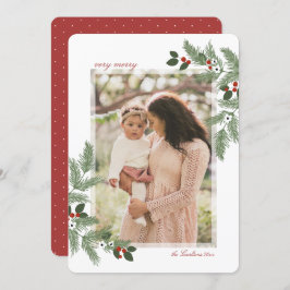 Sehr frohe Weihnachts-Fotokarte Einladung