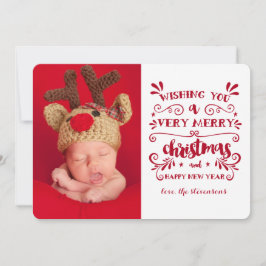 Sehr frohe Weihnachts-Fotokarte Feiertagskarte