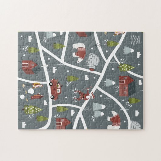 Sehr frohe Weihnachts-Jigsaw-Puzzle Puzzle (Horizontal)