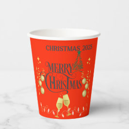 Sehr frohe Weihnachts-Party Pappbecher