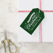Sehr frohe Weihnachts-Script-Feiertage Geschenkanhänger
