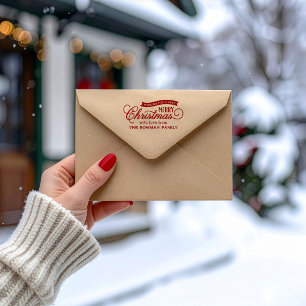 Sehr frohe Weihnachts-Script-Feiertage Gummistempel