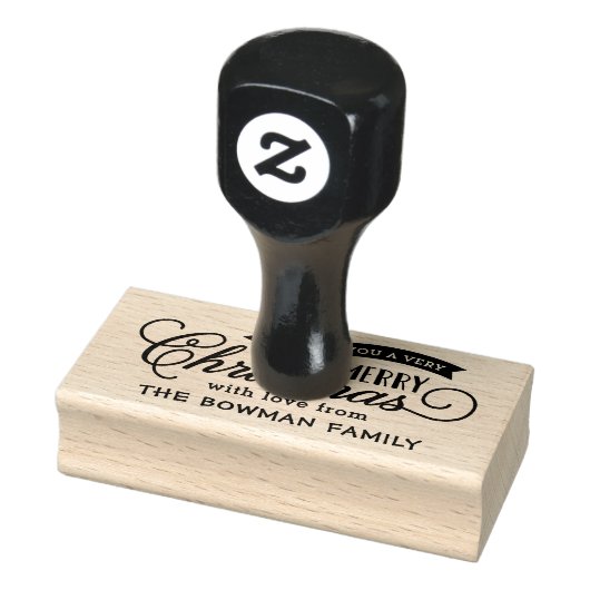 Sehr frohe Weihnachts-Script-Feiertage Gummistempel (Stempel)