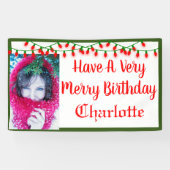 Sehr frohe Weihnachtsbeleuchtung Banner (Horizontal)