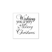 Sehr frohe Weihnachtsferien-Briefmarke Gummistempel (Prägung)