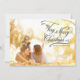 Sehr frohe Weihnachtskarte Feiertagskarte