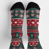 Sehr frohe Weihnachtssocken Socken (Oben)