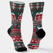 Sehr frohe Weihnachtssocken Socken (Gewinkelt)