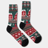 Sehr frohe Weihnachtssocken Socken (Rechts)