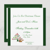 Sehr frohen Weihnachten Einladung (Vorne/Hinten)