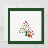 Sehr frohen Weihnachten Einladung (Rückseite)