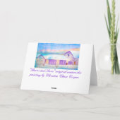 Sehr frohen Weihnachten! Feiertagskarte (Rückseite)