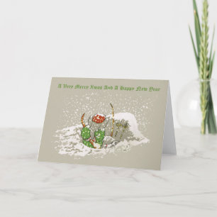Sehr frohen Weihnachten, Vater-Weihnachten, Babar Feiertagskarte