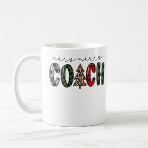 Sehr froher Coach Buffalo Karierte Weihnachtsanlei Kaffeetasse