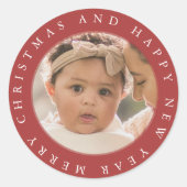 Sehr froher Weihnachts-Umschlag Aufkleber (Vorderseite)