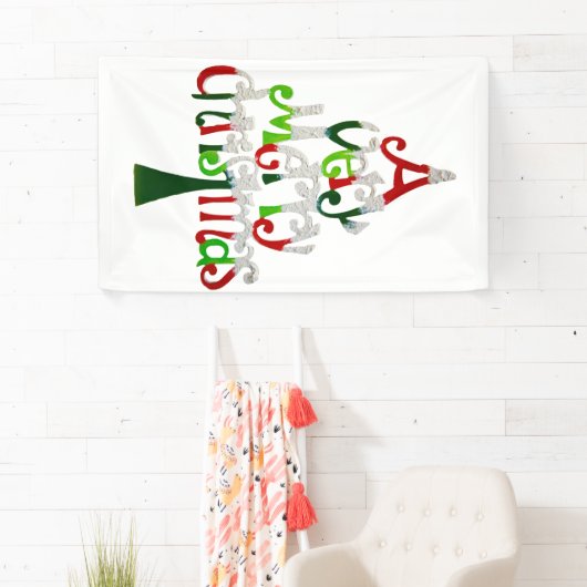 Sehr froher Weihnachtsbaum Banner (Insitu)