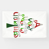 Sehr froher Weihnachtsbaum Banner (Horizontal)