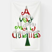 Sehr froher Weihnachtsbaum Banner (Vertikal)