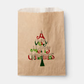 Sehr froher Weihnachtsbaum Geschenktütchen (Vorderseite)