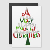 Sehr froher Weihnachtsbaum Magnetkarte (Vorne/Hinten)