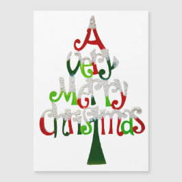 Sehr froher Weihnachtsbaum Magnetkarte