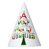 Sehr froher Weihnachtsbaum Partyhütchen (Vorderseite)