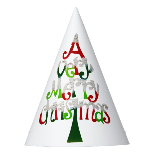 Sehr froher Weihnachtsbaum Partyhütchen (Vorderseite)