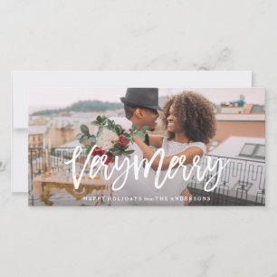 Sehr fröhlich feiertagskarte