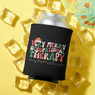 Sehr fröhliche Ergotherapie Weihnachten OT Xmas Dosenkühler