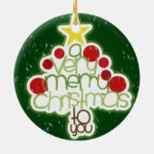 Sehr fröhliche Verzierung Keramik Ornament (Hinten)