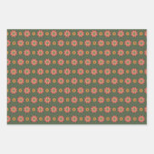 Sehr fröhliche Weihnachtsmuster aus dem Mittelalte Geschenkpapier Set (Vorderseite)