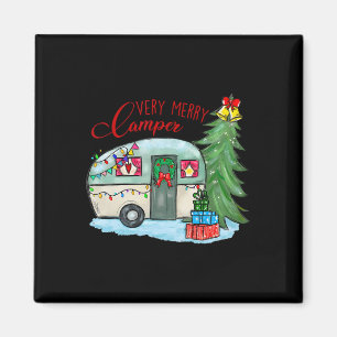 Sehr fröhlicher Camper Weihnachten Santa Camper Ca Magnet