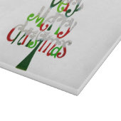 Sehr fröhlicher Weihnachtsbaum Schneidebrett (Ecke)