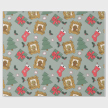 Sehr fröhliches Doodles Weihnachtspapier