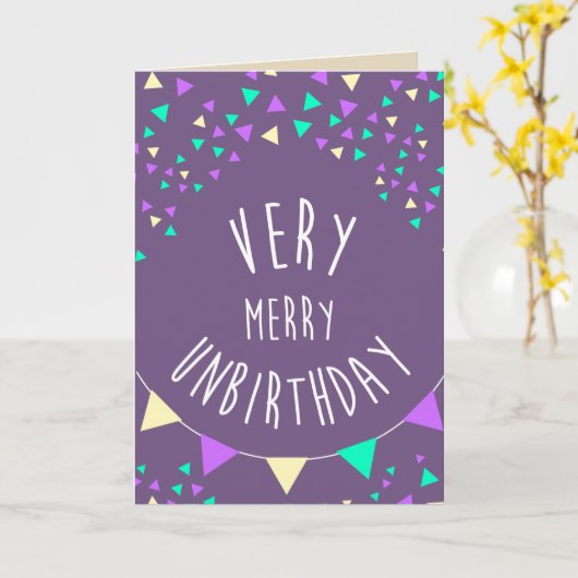 Sehr fröhliches unbirthday zu Ihnen Karte (Gelbe Blume)