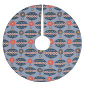 Sehr fröhliches Weihnachtsbaummuster Polyester Weihnachtsbaumdecke (Vorderseite)