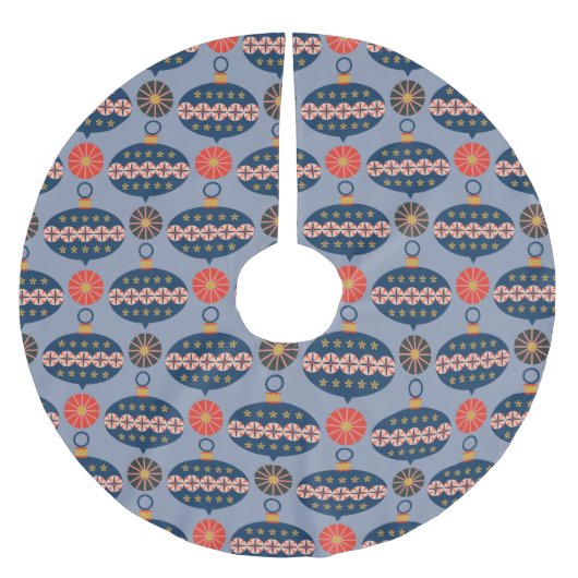 Sehr fröhliches Weihnachtsbaummuster Polyester Weihnachtsbaumdecke (Vorderseite)