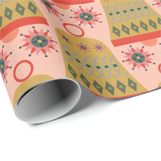 Sehr fröhliches Weihnachtsglocken-Muster Geschenkpapier (Rolleneckpunkt)