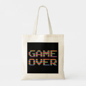 Sehr Fun Classic Arcade Game Over Tote Bag Tragetasche (Rückseite)