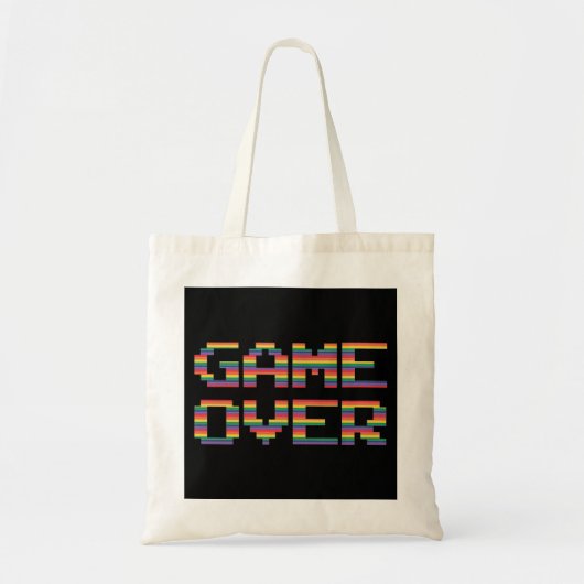 Sehr Fun Classic Arcade Game Over Tote Bag Tragetasche (Vorne)