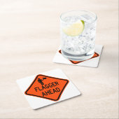 Sehr Fun Classic Flagger vorn Sign Untersetzer Set (Vor Ort)