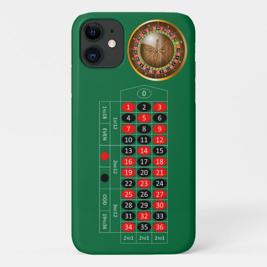 Sehr Fun European Roulette Table Image iPhone Case (Rückseite)
