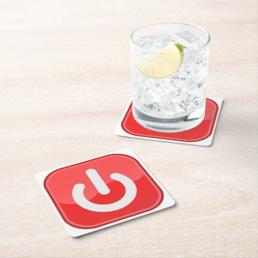 Sehr Fun Simulated On-Off Button Untersetzer Set (Vor Ort)