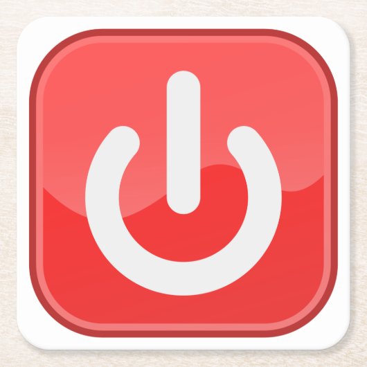 Sehr Fun Simulated On-Off Button Untersetzer Set (Vorderseite)