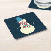 Sehr Fun Snowman Weihnachten Untersetzer Set (angewinkelt)
